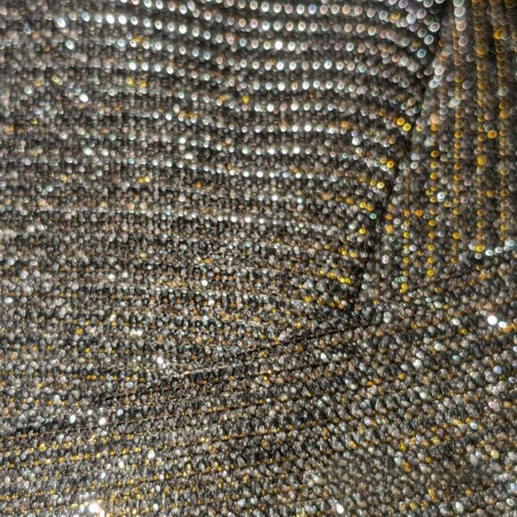 Sacha London| Beauty Metallic Sparkle Slingback Peep-Toe Platform Heels Pumps - Picture 4 of 13